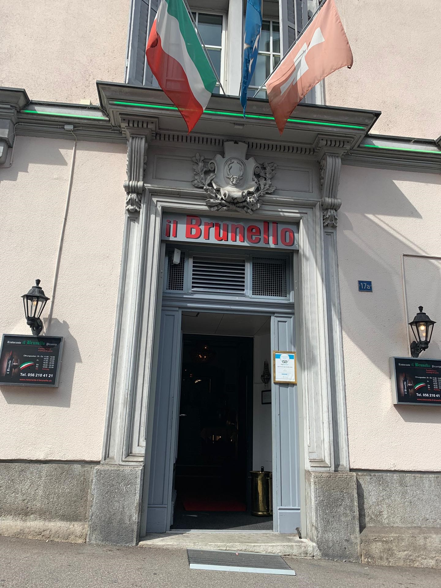 Ristorante il  Brunello Baden - Eingang Restaurant Brunello